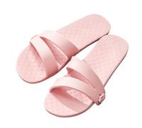 Generisch Travel Slippers Lightweight Shower Shoes Portable Mules Shower Foldable Shoes Stowable Toe Separator Beach Shoes Slip On Slippers Flat House Slippers Daily Outdoor Travel, pink, 4 UK