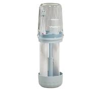 Generisch Travel Toothbrush Holder, Practical Travel Toothbrush Bag, Waterproof, Lightweight, Multifunctional Travel Set for Hygiene Storage and Organisation in the Bathroom, sky blue, see description