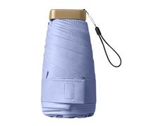 Generisch Travel Umbrella Compact - Six Foldable, Lightweight Protective Umbrella, Versatile Sun Protection Aid for UV Rain Protection, Outdoor Hiking, Picnic, City, Park, Work, Leisure, Families