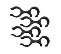 Generisch Trekking Pole Clip - ABS Hiking Accessories, "8" Shaped Clamp | Sturdy Lightweight Stick Holder for Hiking Poles, Ideal for Space Saving and Keeping Equipment Organised on the Go - Pack of 4