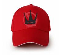 Generisch Trendy Unisex Baseball Cap with Eye-catching Print for Everyday Events Outdoor Activities Comfortable Five Panel Design for All Seasons, red, One Size