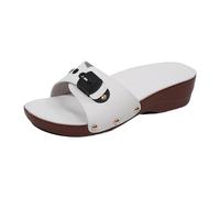 Generisch Trendy Women's Open Toe Platform Design Slippers for Comfortable Spring Relaxation - Slippers for Leisure Break, White, 7 UK
