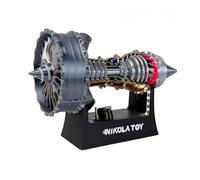 Generisch Trent 900 Turbofan Aircraft Engine Model, Simulation Combat Engine Assembly Model, Adjustable Speed Aircraft Motor for Children Adults (25 cm / 11 inches)