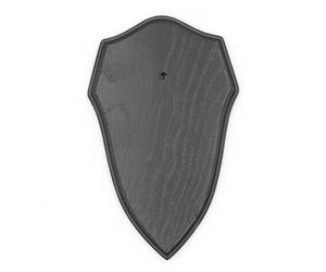 Generisch Trophy Shield for Deer Trophies AF 19 cm x 11 cm Pointed Oak Dark