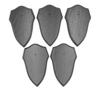 Generisch Trophy Shields Crest AF 19 cm x 11 cm Pointed Oak Dark for Deer Trophies Pack of 5