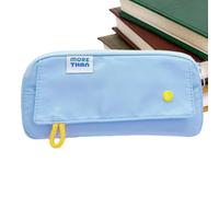 Generisch Trousses à Crayons - 21 x 8 x 10 cm Grande Capacité, Porte-Crayon Reusable Imperméable Avec Fermeture À Glissière | Trousse Mignonne Pour Usage Scolaire, Maquillage Artistique, Voyage, Blue
