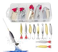 Generisch Trout Fishing Lure Blinker Spoons Fishing Accessories Spinner Artificial Bait with Hooks, Saltwater Spoons for Pond and Shore Fishing in the Sea and Surf Lake River Reservoir as well as