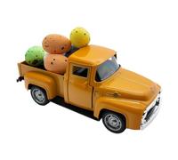 Generisch Truck Easter, Easter Truck, Pickup Car Model with Eggs, Home Kitchen Trolley, Vintage Metal Farmhouse Vehicle Model for Driven Tray