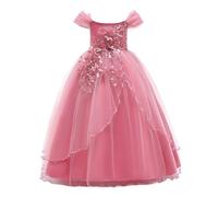 Generisch Tulle Dress for Girls Wedding Dress Summer Party Dress Wedding Prom Dress Fancy Dress Folk Festival Evening Dress Cocktail Dress Party Christening Carnival Costume Toddler Party Outfits