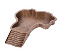 Generisch Turtle Bath Tub, Turtle Water Bowl with Ladder, Reptile Tank Made of Durable Material, Landscape Aquarium Decoration for Gecko, Turtle, Bearded Dragons