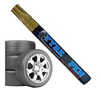 Generisch Tyre Marker Pen, Durable Weatherproof and Wipe-Clean Marker for Tyre Drawings, Car Labelling Pen for Automobiles, Motors, Driving, Metal and