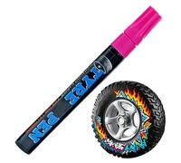 Generisch Tyre Paint Marker, Quick-Drying and Durable Non-fading Tyre Marker, Paint Pen for Labelling Car Rims, for Motor Vehicles, Motorcycles, Bicycles and