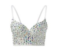 Generisch Ultra Thin Large Lace Bra Women European American Solid Color Sexy Bra, A4 White, M