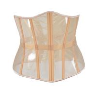 Generisch Underskirt Dirndl Medium Length Herringbone Strap Waist Closure for Women, Thin Waistband, 2 Women's Bodice Pants, beige, XXL