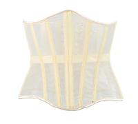 Generisch Underskirt Dirndl Medium Length Herringbone Strap Waist Closure for Women, Thin Waistband, 2 Women's Bodice Pants, Light yellow, XXS