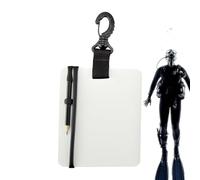 Generisch Underwater Writing Board - 6x5 Inch Underwater Notebook | Diving Slate - Memo Board with Pen | Notes - Snorkel Communication Tool | Sports Swimming