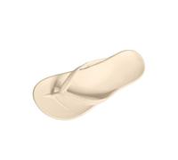 Generisch Unisex Beach Flip Flops Comfortable Non-Slip Toe Post Sandals for Outdoor Leisure Women Men, khaki, 9 UK