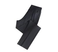 Generisch Unisex Casual Trousers in Plain Design, Quick Drying and Cooling, Ideal for Sports Activities, Loose Fit, Without Drawstring, High Comfort Running Trousers Men, Trousers C1-Black, XL