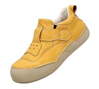 Generisch Unisex Lace-Up Shoes, High Breathable Leather Trainers, Soft Comfortable Low Shoes, Casual Shoes, Trainers, Retro Platform Sole, Non-Slip Walking Shoes, Spring, Autumn, Casual, Everyday