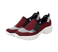 Generisch Unisex Slip-On Trainers, Shoes Without Laces for Men and Women, Comfortable to Slip on, Lightweight Barefoot Shoes, Breathable Running Shoes, Wedge Heel, Leisure Shoes for Leisure, Outdoor