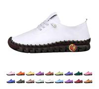 Generisch Unisex Trainers, Women's Men's Sports Shoes, Waterproof Trail Running Trekking Shoes, Super Soft Walking Shoes, Non-Slip Trainers, Lightweight Leather Work Shoes, Casual Shoes, beige, 12 UK