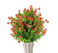 Generisch UV-Resistant Artificial Outdoor Plants, Artificial Realistic Shrubs, Artificial Outdoor Flower Stakes, For Spring, Indoors, Yard, House, Summer, Front, Landscaping, Patio, Door