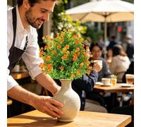 Generisch UV-Resistant Artificial Outdoor Plants Artificial Realistic UV-Resistant Flower Artificial Flowers Outdoor for Garden Floor Yard Home Patio Cemetery Wedding Spring Summer