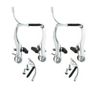 Generisch V-Set - Bicycle Brake Kit | Front & Rear Replacement | Aluminium Alloy Stop System with Cable Hardware for Mountain Road Hybrid Bicycle Equipment, Universal Fit, Black