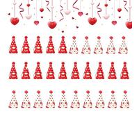 Generisch Valentine Gnomes - 30 Pieces Mini Romantic Love, Charming Cute Decor | Cute Valentine Figurines Table Decoration | Charming Decor for Home Bedroom Living Room Office School Farmhouse Party