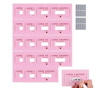 Generisch Valentine's Day Vouchers 20 Scratch Cards - For Romantic Surprises Relationship, Scrape Off Lovers Date, Night Party Adventure Birthday Him | Multipurpose Outdoor Indoor Utility