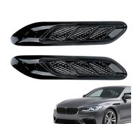 Generisch Vehicle Sticker - Exterior Vent Trim Sticker | Universal Anti-Scratch TPU Carbon Pattern Side Styling Accessories | Hood Air Intake Spoiler Pair