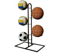 Generisch Vertical Ball Storage Rack, 3/4/5 Tier Basketball Storage Stand, Football Storage Rack, Football Display Stand, Ball Holder, Garage Sports Equipment Organiser, multicoloured, 5-stufig, See