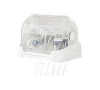 Generisch Vertical Bottle Drying Rack, Baby Bottle Storage Station with Lid and Removable Drip Tray, Storage Box for Kitchen, Breastfeeding, Home, Boys, Girls, Parents, Creamy, see description, See