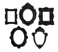 Generisch Vintage Mini Picture Frame - 5 Antique Resin Photo Small Objects - Vintage Miniature Photo Frame | for DIY Jewellery Presentation, Photography, Party, Hotel, Home, Wall, Gallery, Museum