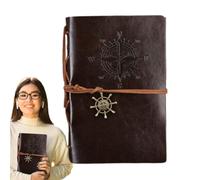 Generisch Vintage Sketchbook, Work Notebook with Pirate Design, Writing Journal, Retro Writing Book with Smooth Writing Feel, School Supplies & Office Accessories for Women, Men, Teenagers