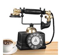 Generisch Vintage Telephone - Resin 18 x 9 x 15.5 cm | Home Phone Ornament with Exquisite Workmanship, Living Room, Bedroom, Vintage Telephone for Bookshelf | Gift Retro Decoration