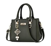 Generisch Vinyl Leggings with Pockets Casual Shoulder Bag with Large Capacity Handbag Women's Bag Costume Planet Bags, Green, One Size