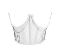 Generisch Waist Corset Chain Vest Waist Belt Chest Belt Fishbone Slim Waist Cover Bodice Trousers Belly Away, White, One Size