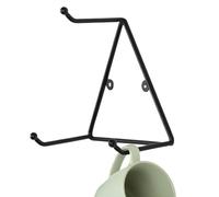 Generisch Wall Cup Holder, Space-Saving, Modern, Triangular Iron for Storing and Presenting Cups on the Wall, for Student Room, Kitchen, Cafe, Bathroom and