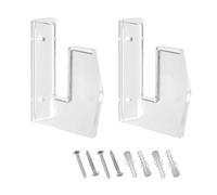 Generisch Wall Mount for Skateboard Rack, 2 x Transparent Wall Racks, Skate Deck Skateboards, Horizontal Hanger, Display Rack, Skateboard Storage Stand for Display