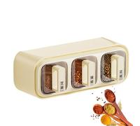 Generisch Wall-Mounted Containers, Wall Mounted Rack, No Punched Dish Canister Jar with Spoon, 400 ml, Kitchen Accessories, Storage and Organisation for Cooking