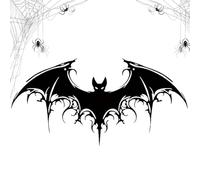 Generisch - Wall Sculptures - Metal Bat Wall Decor | 180 g Wall Art Decoration | Metal Black Sculpture | Iron Work Hall Hangable Home Decor for Party Accessories