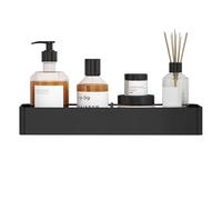 Generisch Wall Shower Adhesive with 4 Metal Hooks - Drill-Free for the Shower Screen, for Shower Gel, Shampoo, Conditioner, Toothpaste, Bedroom, Home, Student Room