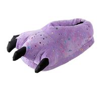 Generisch Warm Slippers Women's Slippers for Men and Women, Cute Cartoon, Innovative Creative Dinosaur Cartoon, Fun, Warm, Comfortable, purple, One Size