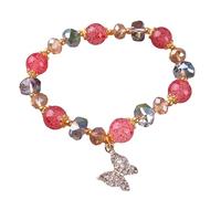 Generisch Watch Brown Leather Strap Men's Fashion Natural Stone Encrusted Bracelet Temperament Design Jewellery Woman Fashion Design Bracelet Retro Temperament Activity Bracelet, one size, Glass, No