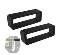 Generisch Watch Strap Holder, Set of 2 Silicone Strap Loops with Adjuster, Shockproof for Smartwatch & Fitness Bracelet, Storage for Home & Travel, multicoloured, 20mm