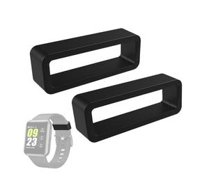 Generisch Watch Strap Holder, Set of 2 Silicone Strap Loops with Adjuster, Shockproof for Smartwatch & Fitness Bracelet, Storage for Home & Travel