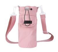Generisch Water Bottle Holder, Adjustable Shoulder Bag, Portable Campsite Employee, Multifunctional Protective Cover, Outdoor Storage for Travel, Hiking, Fitness, pink, see description, See