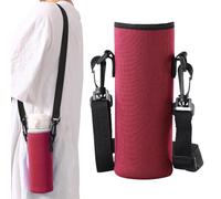Generisch Water Bottle Loop | Water Bottle Bag to Protect the Bottle | Water Bottle Carrier with Strap, Insulated Neoprene Bottle Holder, Bag for Girls, Women, Men