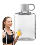 Generisch Water Bottle Tritan, 8.5 x 15 cm Flask Mug, Portable Flat Design, Leakproof, Lightweight Reusable Hydration Container, Slim Profile, Travel Drinkware for Hiking, Camping, School, Office, Gym